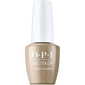 opi gelcolor, i mica be dreaming, gold gel nail polish, fall wonders collection, 0.5 fl oz