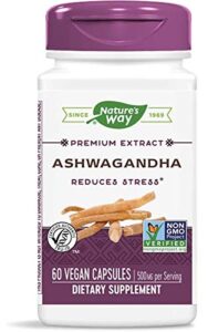 natures way ashwagandha standardized extract 60 vcaps ( 2 pack )