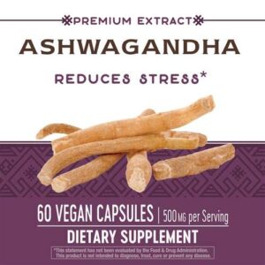 Natures Way Ashwagandha Standardized Extract 60 Vcaps ( 2 PACK )