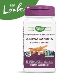 Natures Way Ashwagandha Standardized Extract 60 Vcaps ( 2 PACK )