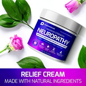 Pharmapulse Neuropathy Nerve Relief Cream – Maximum Strength Cream for Feet, Hands, Legs, Toes Includes Arnica, Vitamin B6, Aloe Vera, MSM - Scientifically Developed for Effective Relief 2oz
