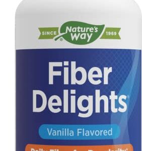 Nature's Way Fiber Delights Daily Fiber for Regularity*, Vanilla Flavored, 60 Chewables