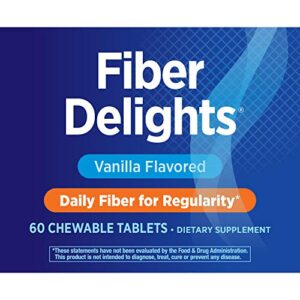 Nature's Way Fiber Delights Daily Fiber for Regularity*, Vanilla Flavored, 60 Chewables