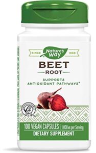 nature’s way beet root 1000 mg, 100 vegetarian capsules, pack of 2