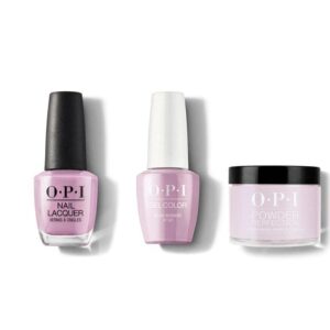 nail art sticker with matching gel, nail polish and dip combo color: seven wonders of opl