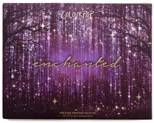 Colourpop Enchanted Eyeshadow Palette Matte Shimmery Metallic Cruelty-Free Purples Pinks