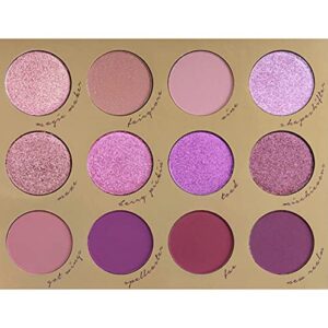 Colourpop Enchanted Eyeshadow Palette Matte Shimmery Metallic Cruelty-Free Purples Pinks