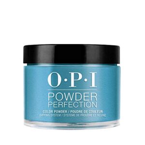 opi powder perfection, drama at la scala, blue dipping powder, milan collection, 1.5 oz