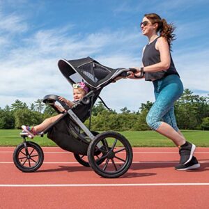 Evenflo Victory Plus Jogger Stroller, Compact, Lightweight, Self-Standing, Ample Storage, Large Tires, Swivel Wheel, Full Coverage Canopy, Multi-Reclining Seat, Compatible With LiteMax Infant Car Seat