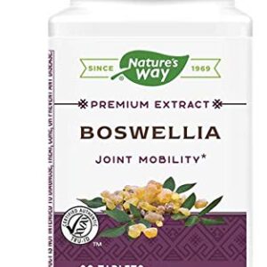 Nature's Way Standardized Boswellia, 40% Boswellic Acids per Serving, TRU-ID Certified, Vegetarian, 60 Tablets, Pack of 2