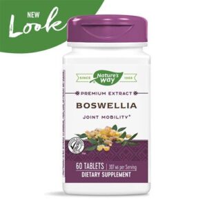 Nature's Way Standardized Boswellia, 40% Boswellic Acids per Serving, TRU-ID Certified, Vegetarian, 60 Tablets, Pack of 2