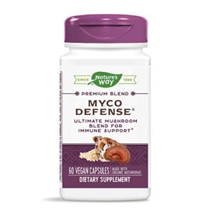 nature’s way myco defense premium blend mushroom blend for immune support* vegan 60 capsules