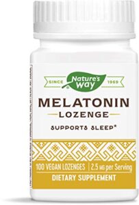 nature’s way melatonin lozenge, 2.5 mg, 100-count