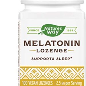 Nature's Way Melatonin Lozenge, 2.5 mg, 100-Count