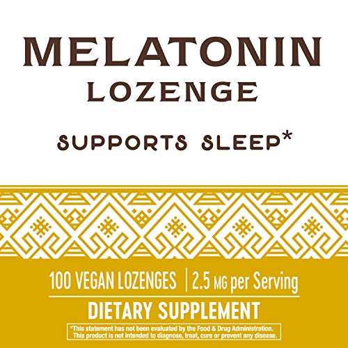 Nature's Way Melatonin Lozenge, 2.5 mg, 100-Count