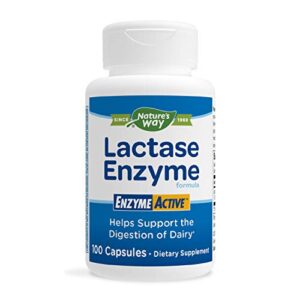 nature’s way lactase formula, enzyme active, 100 capsules