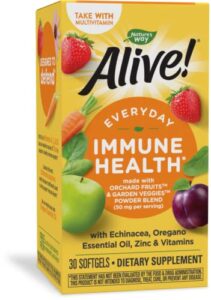 nature’s way alive! everyday immune health supplement*, 30 softgels