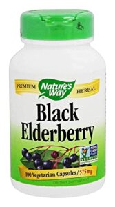 nature’s way black elderberry 100 capsules pack of 3