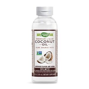 nature’s way premium liquid coconut oil, pure source of mcts, cold pressed, 10 fl. oz