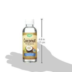 Nature's Way Premium Liquid Coconut Oil, Pure Source of MCTs, Cold Pressed, 10 Fl. Oz