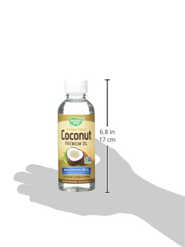 Nature's Way Premium Liquid Coconut Oil, Pure Source of MCTs, Cold Pressed, 10 Fl. Oz