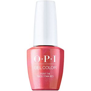 opi gelcolor, paint the tinseltown red, red gel nail polish, holiday’21 celebration collection, 0.5 fl. oz.