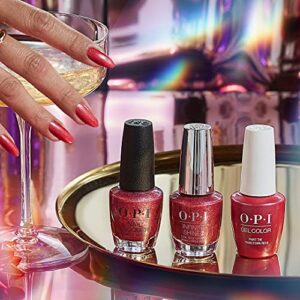 OPI GelColor, Paint the Tinseltown Red, Red Gel Nail Polish, Holiday'21 Celebration Collection, 0.5 fl. oz.