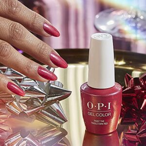 OPI GelColor, Paint the Tinseltown Red, Red Gel Nail Polish, Holiday'21 Celebration Collection, 0.5 fl. oz.