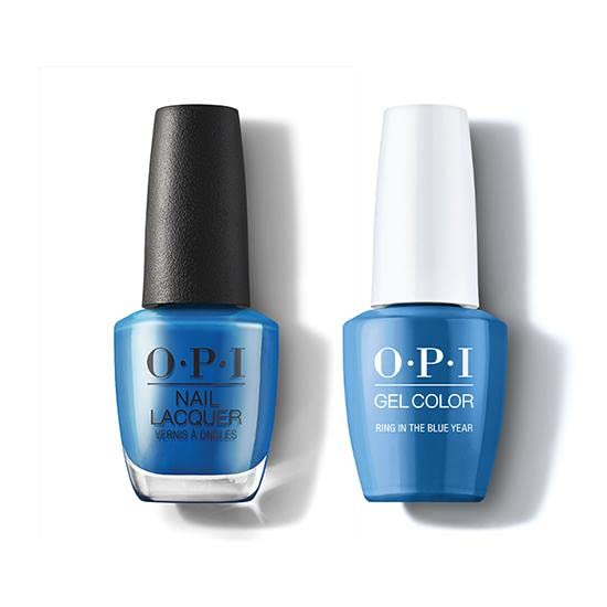 XPRESS ECOMMERCE NAIL ART STICKER WITH MATCHING GEL AND NAIL POLISH SIZE 15ML - 0.5 FL OZ COLOR: Ring in the Blue Year