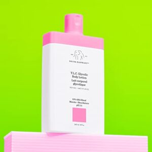 Drunk Elephant T.L.C. Glycolic Body Lotion with Marula and Shea Butters. Refining and Moisturizing for Healthy Skin (240 mL / 8 Fl Oz)