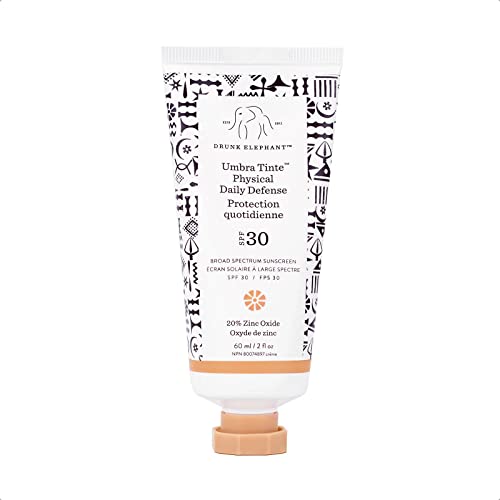 Drunk Elephant Umbra Tinte Physical Daily Defense - Tinted Moisturizer and Broad Spectrum SPF 30 Sunscreen (60 mL / 2 Fl Oz)