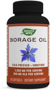 nature’s way borage, cold pressed oil 1300mg, 60 softgels