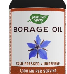 Nature's Way Borage, Cold Pressed Oil 1300mg, 60 Softgels