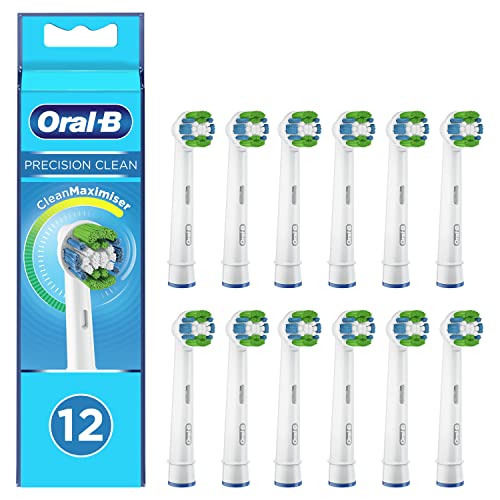 Oral-B Precision Clean Replacement Toothbrush Head with CleanMaximiser Technology, Pack of 12 Counts