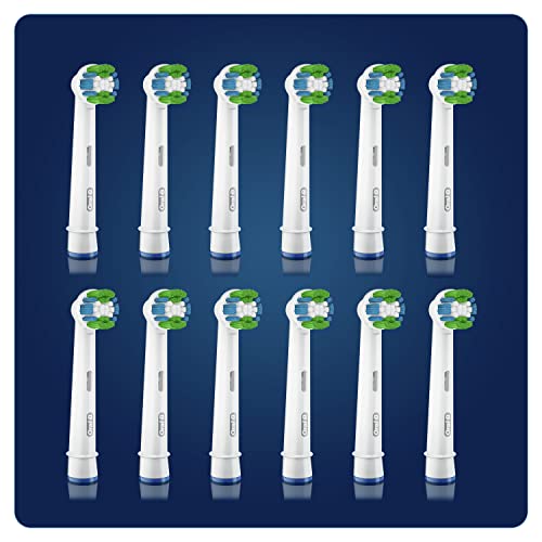 Oral-B Precision Clean Replacement Toothbrush Head with CleanMaximiser Technology, Pack of 12 Counts