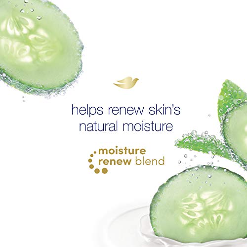 Dove Refreshing Body Wash with Pump Revitalizes and Refreshes Skin Cucumber and Green Tea Effectively Washes Away Bacteria While Nourishing Your Skin, 34 Fl Oz (Pack of 3)