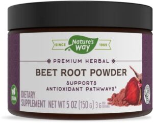 nature’s way premium herbal beet root powder, 3 g per serving, 5 oz
