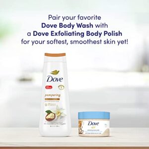 Dove Scrub Macadamia & Rice Milk Reveals Visibly Smoother Skin Body Scrub That Nourishes Skin 10.5 oz