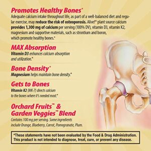 Nature’s Way Alive! Calcium Bone Support*, Max Absorption, Plant Source Calcium, 60 Tablets