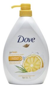 dove go fresh energize body wash, grapefruit and lemongrass scent, 33.8 ounce (1 liter) international version