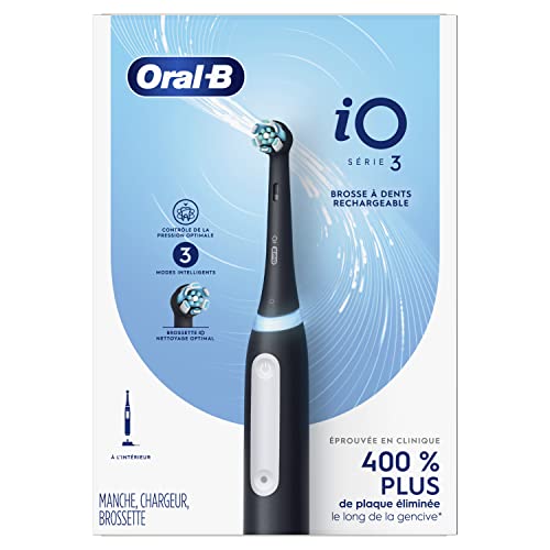 Oral-B iO3 Electric Toothbrush (1) with (1) Ultimate Clean Brush Head and (1) Charger