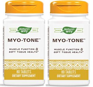 nature’s way myo-tone supports healthy muscles, tendons and ligaments, 80 tablets, pack of 2 (packaging may vary)