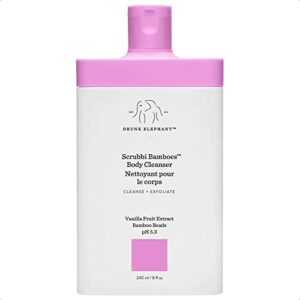 Drunk Elephant Scrubbi Bamboes Body Cleanser - Moisturizing, Exfoliating Bamboo Beads (240 mL / 8 Fl Oz)