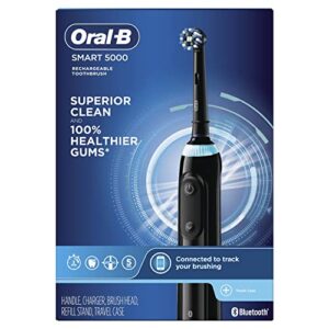 Oral-B Pro 5000 Smartseries Power Rechargeable Electric Toothbrush with Bluetooth Connectivity, Black Edition