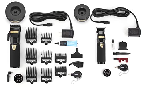 BaBylissPRO LIMITEDFX BOOST+ Collection: Clipper, Trimmer, and bases - Black, Unisex Adult