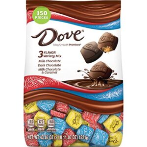 dove promises chocolate candy variety mix, great for easter gift baskets, 43.07-ounce bag 150 pieces