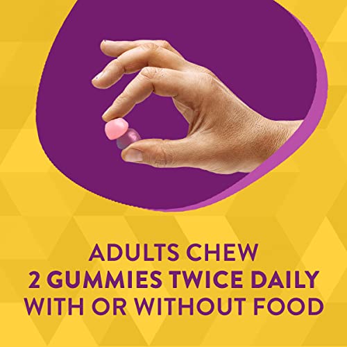 Nature's Way Alive! Premium Calcium + D3 Gummies, Supports Healthy Bones & Muscles*, Strawberry and Raspberry Lemonade Flavored, 60 Gummies