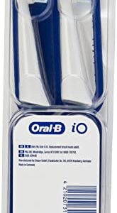 Oral-B iO Ultimate Clean Electric Toothbrush Head, Twisted & Angled Bristles for Deeper Plaque Removal, Pack of 4, White