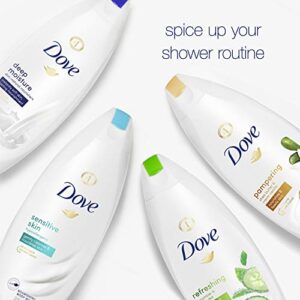 Dove Mixed Body Wash Pack with Natural Nourishers for Instantly Soft Skin and Lasting Nourishment Cleanser That Effectively Washes Away Bacteria While Nourishing Your Skin 4 Count