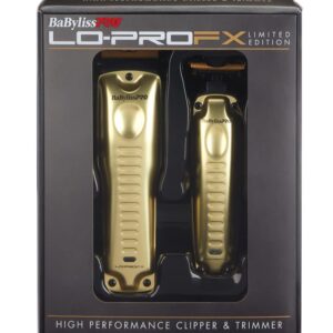 BaBylissPRO Limited Edition LO-PROFX High Performance Clipper and Trimmer - Gold